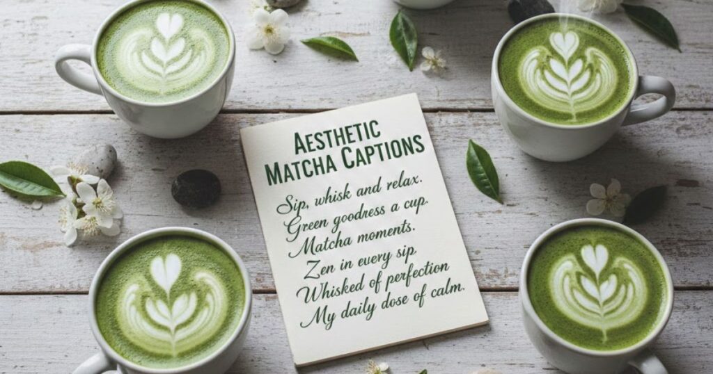Aesthetic Matcha Captions
