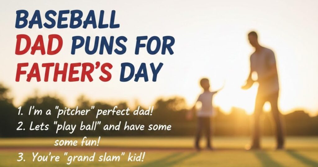 Baseball Dad Puns For Father's Day

