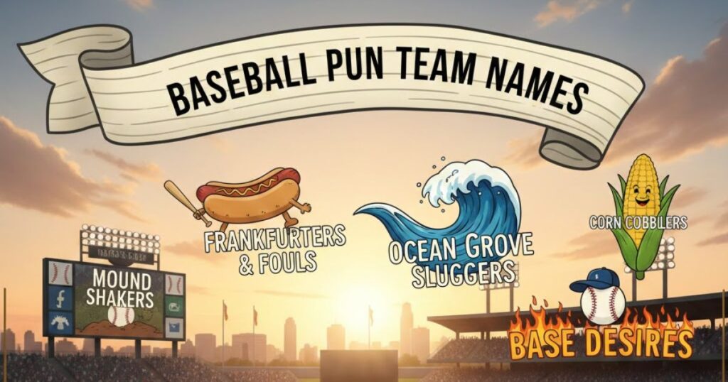 Baseball Pun Team Names
