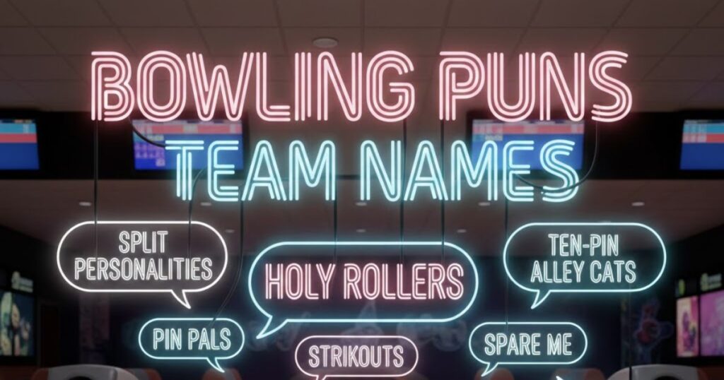 Bowling Puns Team Names
