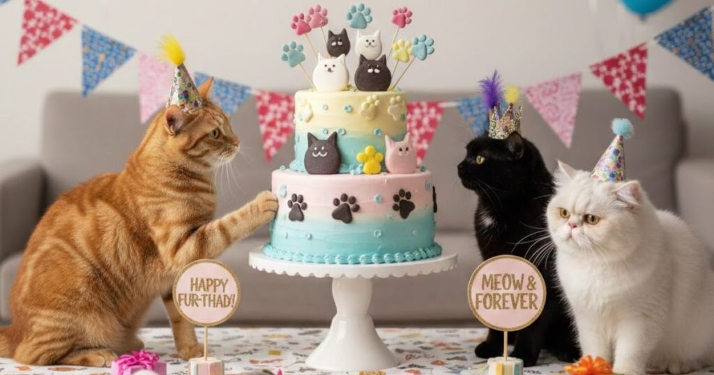 Cake and Purr-ty Hats: Puns for Cat Birthday Decorations
