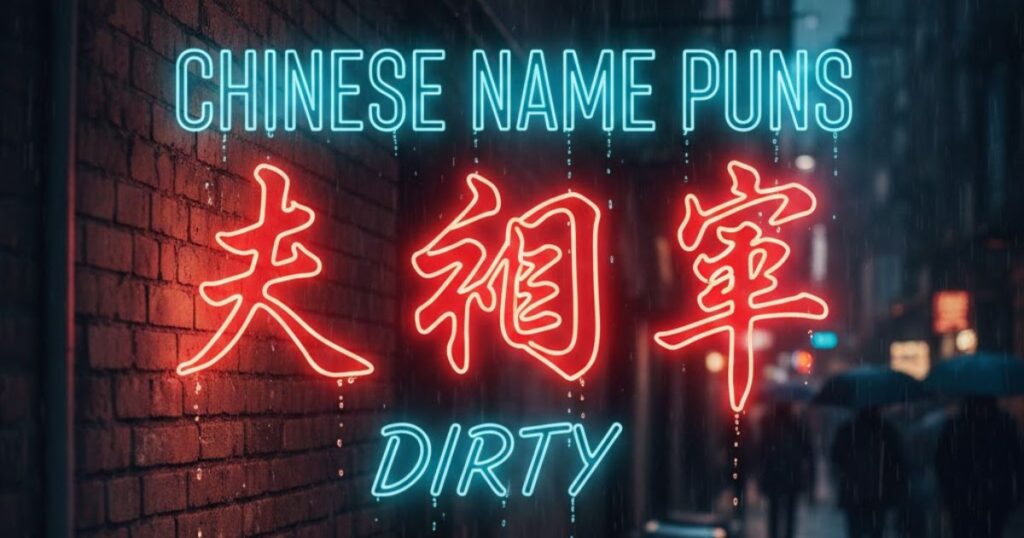 Chinese Name Puns Dirty
