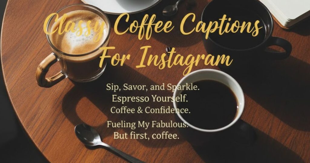 Classy Coffee Captions For Instagram
