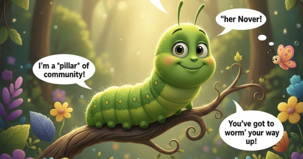 Clever Wordplay Funny Caterpillar Puns
