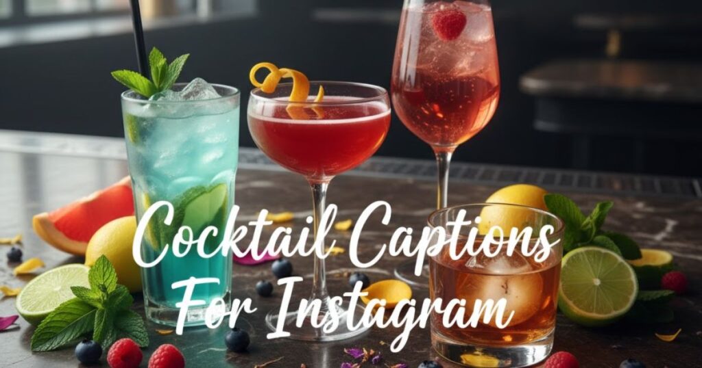 Cocktail Captions For Instagram
