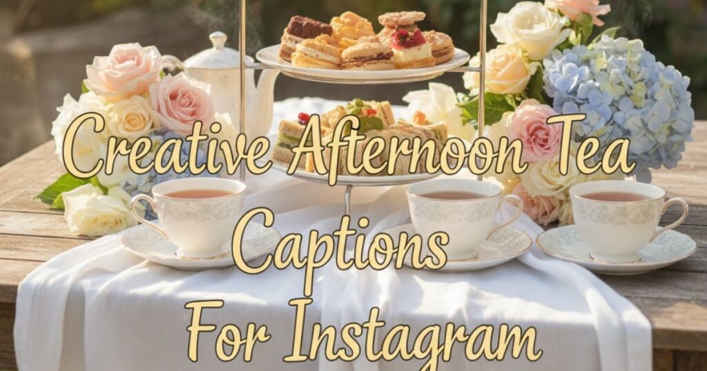 Creative Afternoon Tea Captions For Instagram
