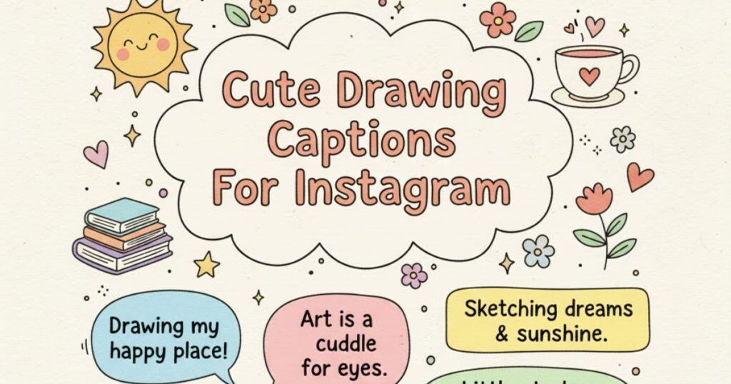 Cute Drawing Captions For Instagram
