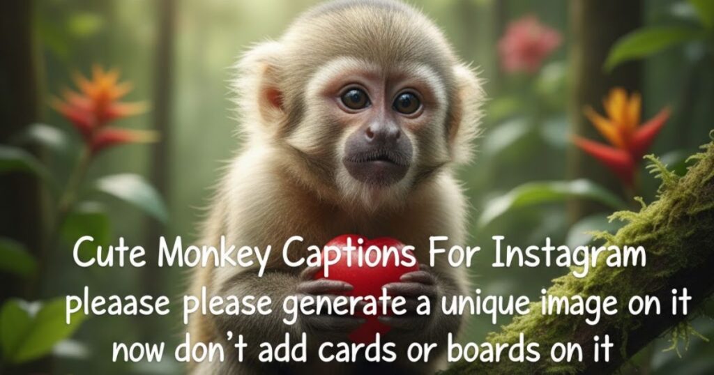 Cute Monkey Captions For Instagram
