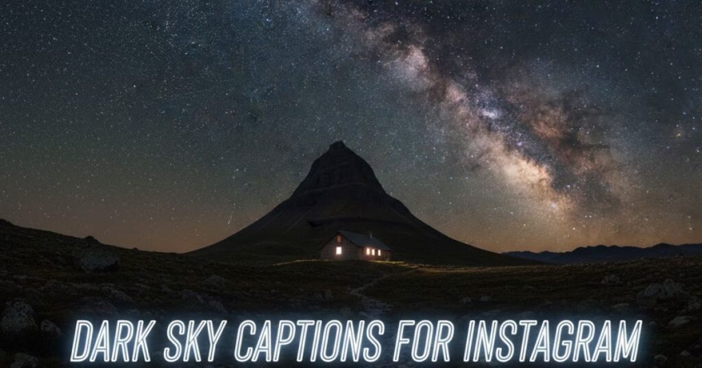 Dark Sky Captions for Instagram