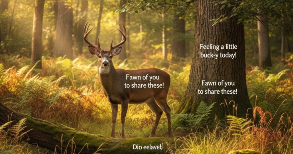 Deer Puns for Instagram, Captions & Social Media Posts
