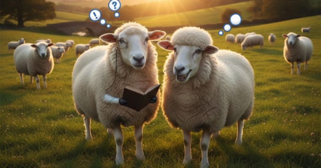 Double Entendre Sheep Word Play
