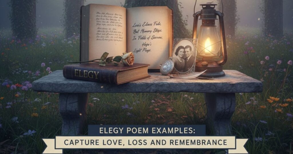 Elegy Poem Examples: Capture Love, Loss and Remembrance