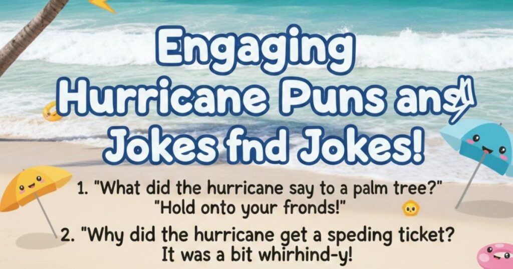 Engaging Hurricane Puns and Jokes for Social Media
