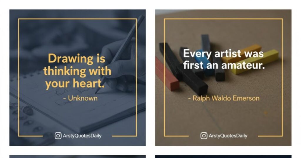 Famous Drawing Quotes For Instagram
