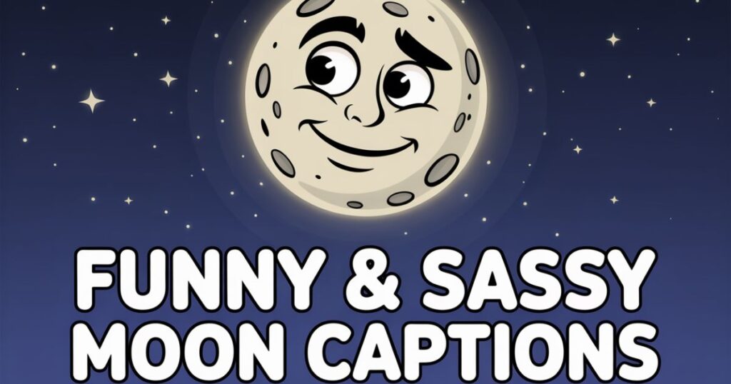 Funny & Sassy Moon Captions