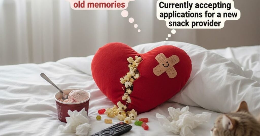 Funny Broken Heart Captions for Instagram
