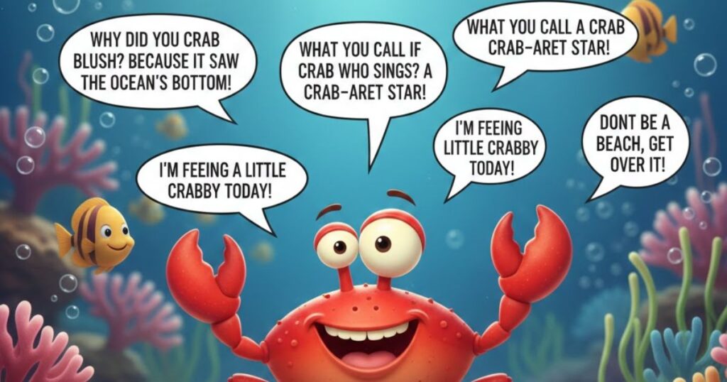 Funny Crab Puns Captions
