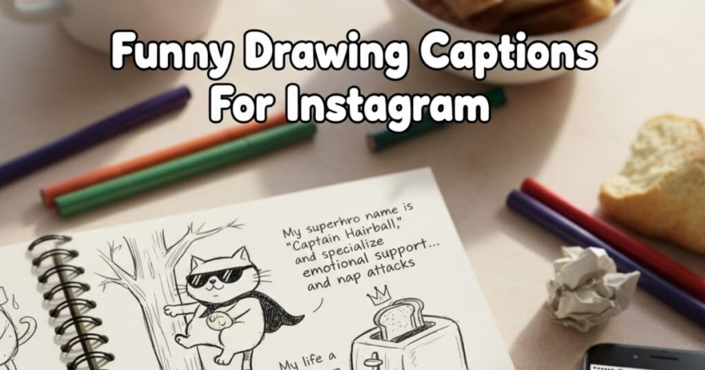Funny Drawing Captions For Instagram

