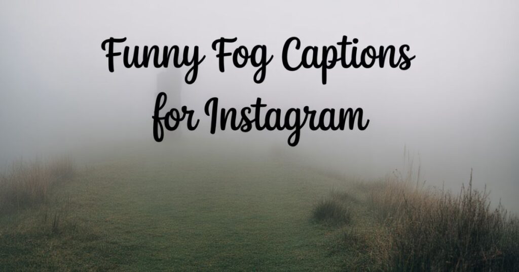 Funny Fog Captions For Instagram