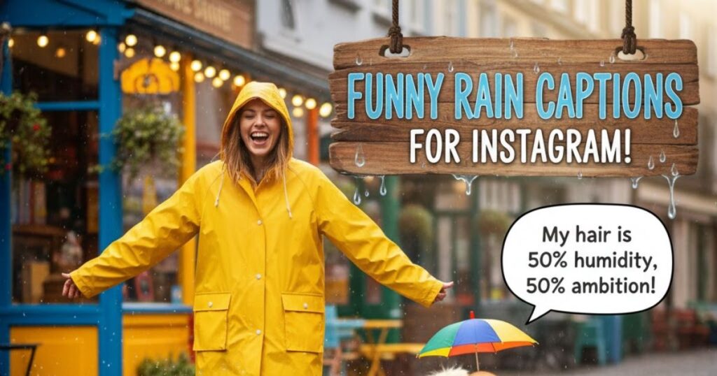 Funny Rain Captions For Instagram