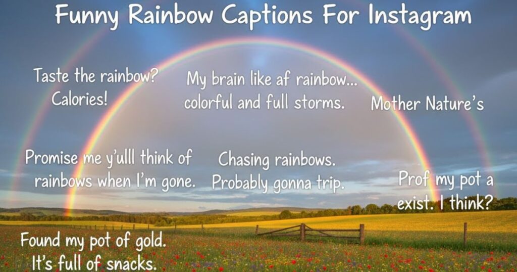 Funny Rainbow Captions For Instagram
