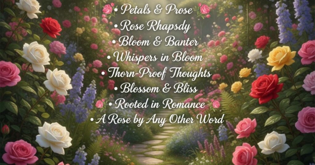 Garden-Inspired Rose Captions
