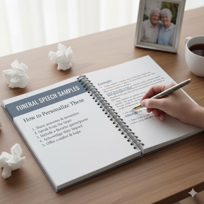 How to Personalize These Funeral Speech Samples
