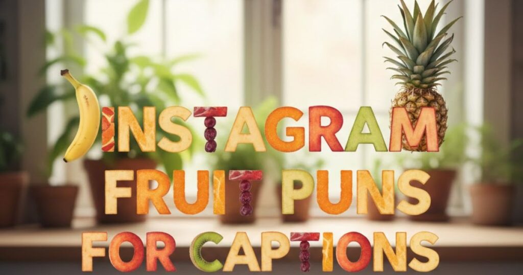 Instagram Fruit Puns for Captions
