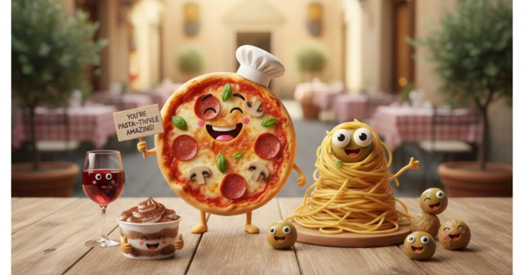 Italian Food Funnies Puns 🍕