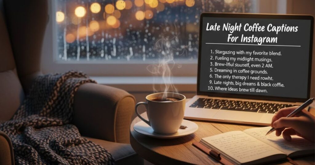 Late Night Coffee Captions For Instagram
