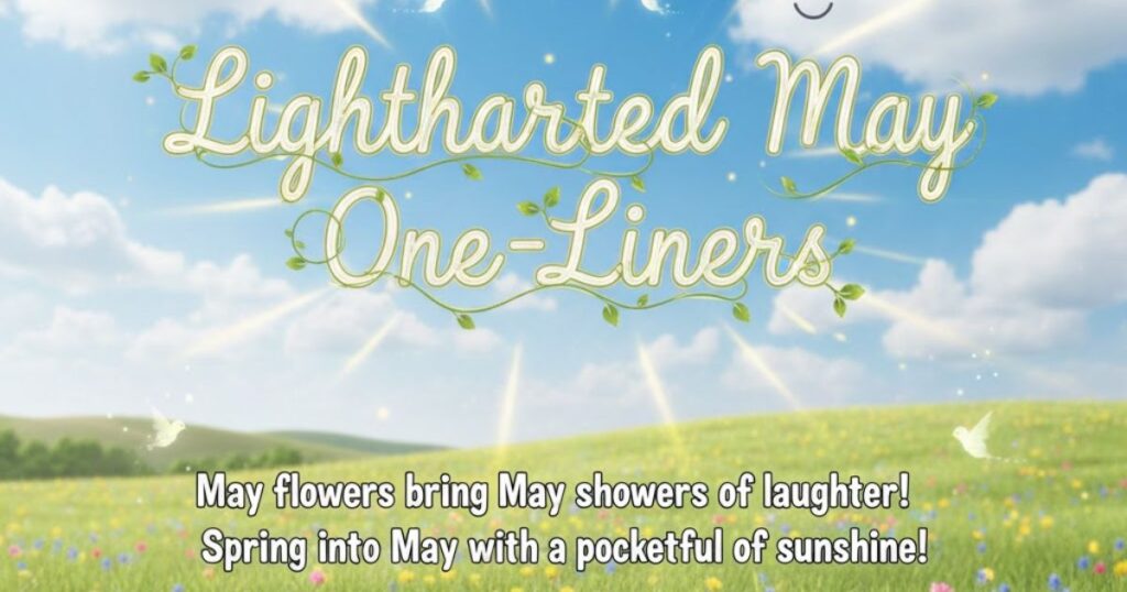 Lighthearted May One-Liners

