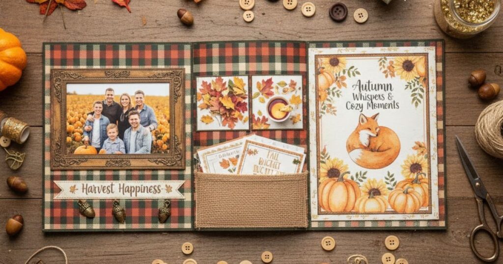 Mayhem Crafters – Fall Scrapbook Page Ideas