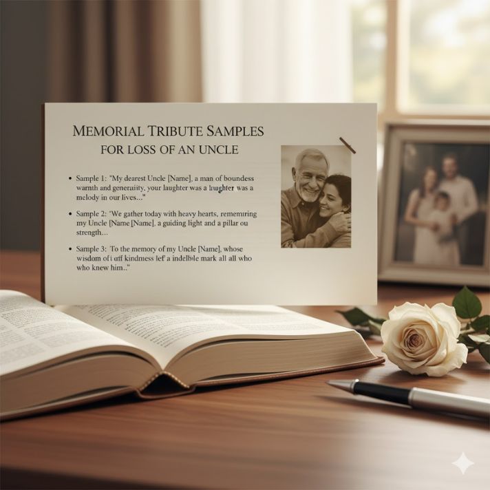 Memorial Tribute Samples for Loss of an Uncle