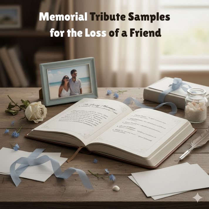Memorial Tribute Samples for the Loss of a Friend