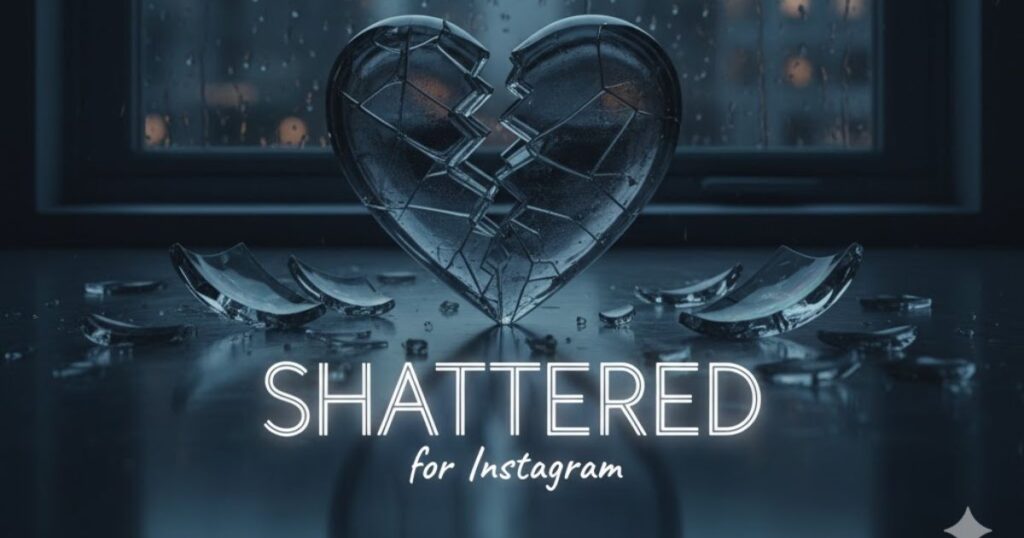 One Word Broken Heart Captions for Instagram
