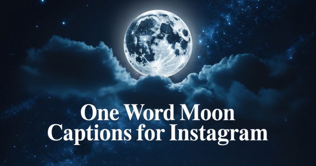 One Word Moon Captions for Instagram