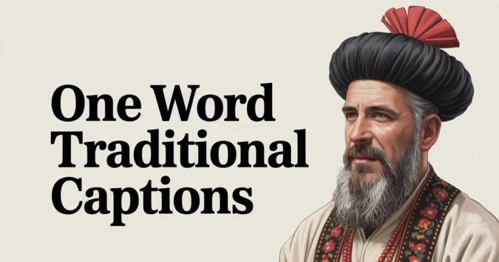 One Word Traditional Captions