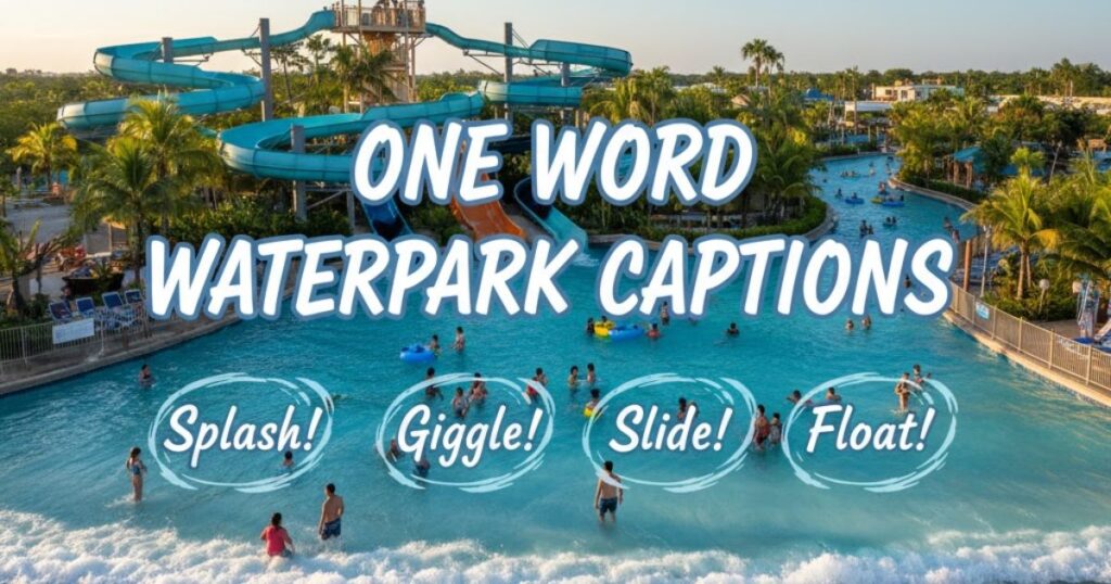 One Word Waterpark Captions for Instagram
