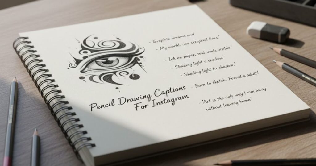 Pencil Drawing Captions For Instagram
