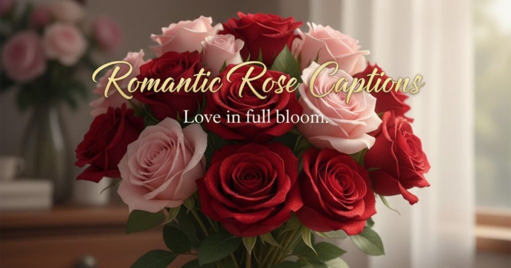 Romantic Rose Captions
