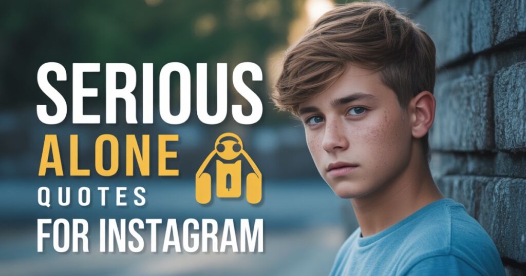 Serious Alone Quotes for Instagram