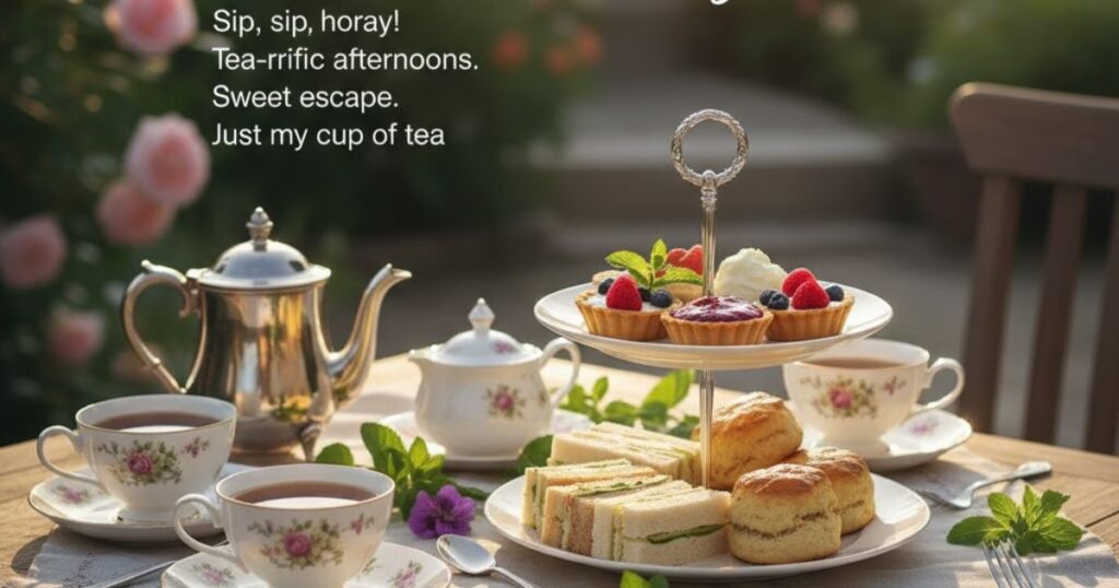 Short Afternoon Tea Captions For Instagram
