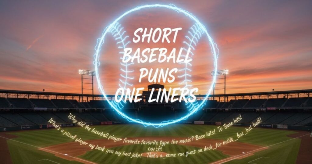 Short Baseball Puns One Liners
