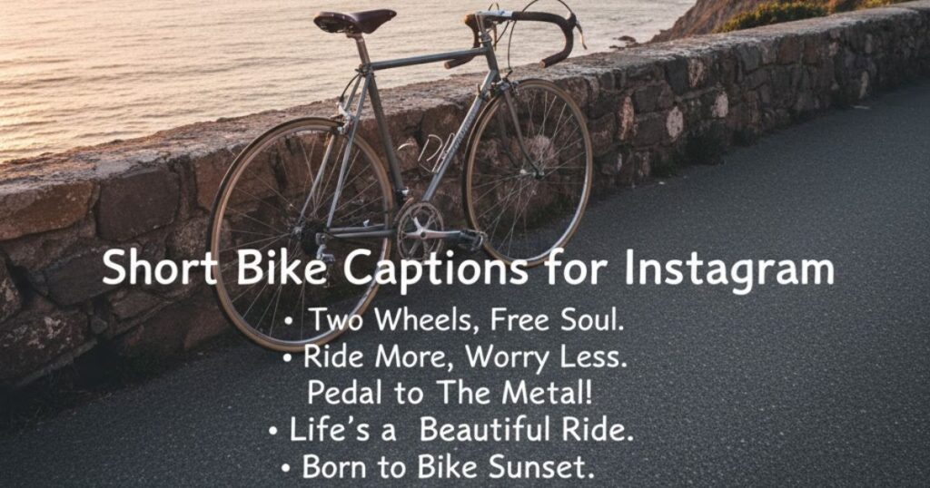 Short Bike Captions for Instagram