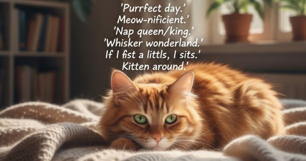 Short Cat Captions For Instagram
