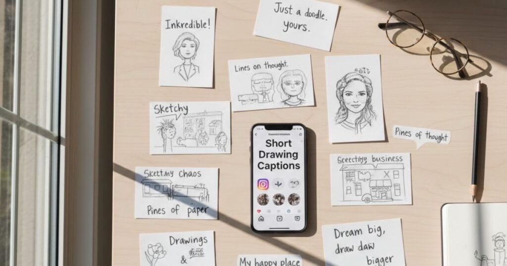 Short Drawing Captions For Instagram
