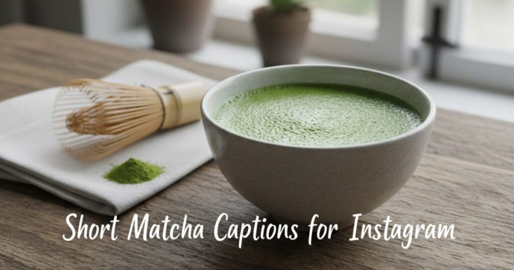Short Matcha Captions for Instagram