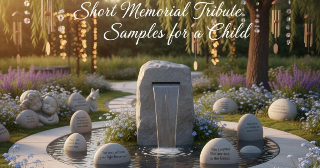 Short Memorial Tribute Samples for a Child