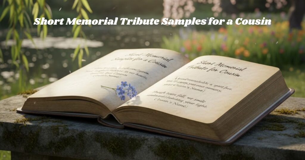 Short Memorial Tribute Samples for a Cousin