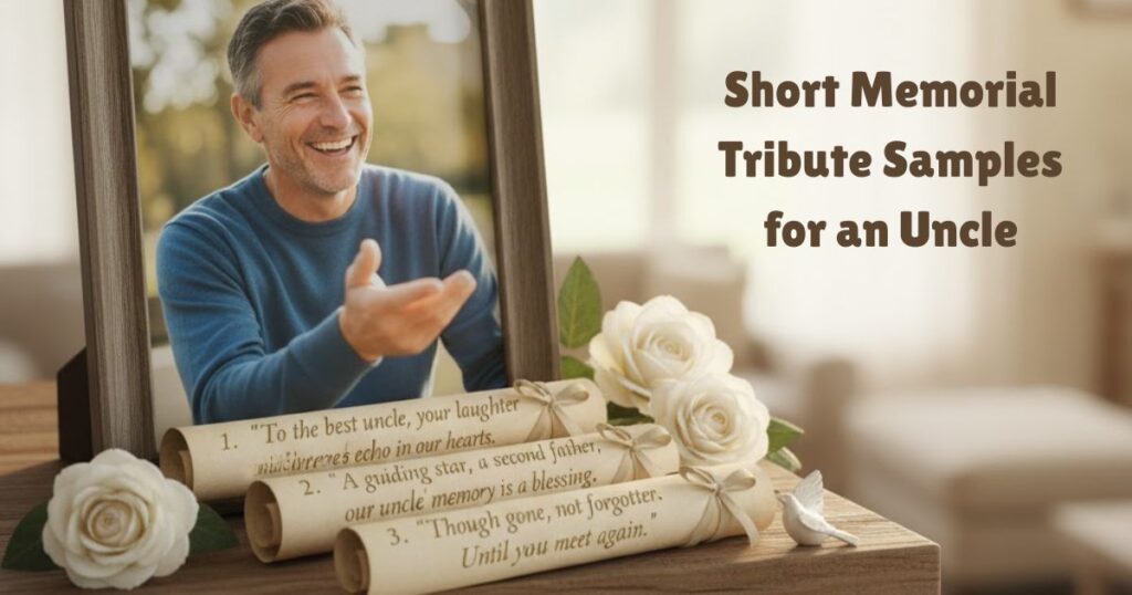 Short Memorial Tribute Samples for an Uncle